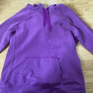 purple champion hoodie